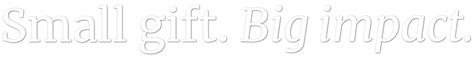 Charity Vouchers – Small Gift. Big Impact..
